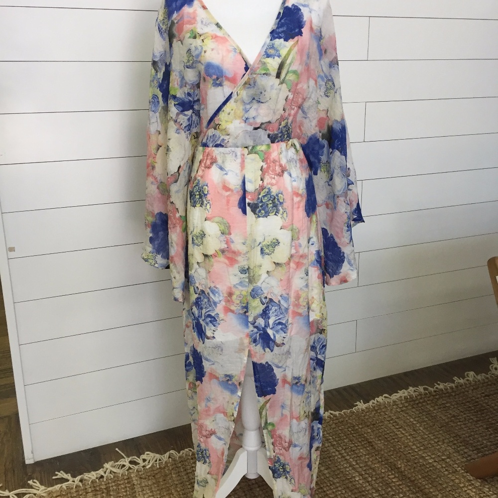 The Wallflower, Printed Gauze Maxi Dress